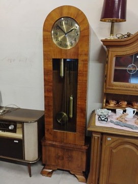 Zegar clock stojący podłogowy "BABA" Stary retro antyk  Gong 8 strunowy