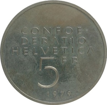 Szwajcaria 5 francs 1979, KM#58