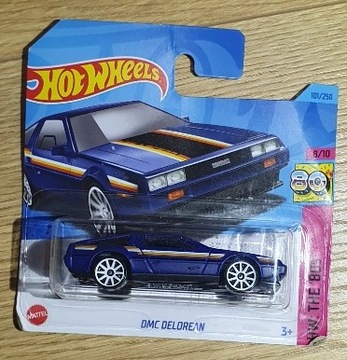 HOT WHEELS DMC Delorean 2023 Granatowy HKJ65 NOWY