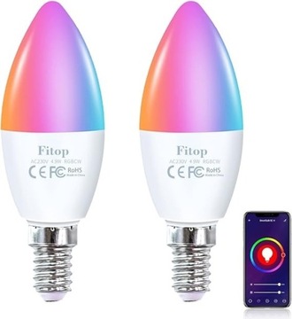 Inteligentne żarówki, E14 Wifi LED