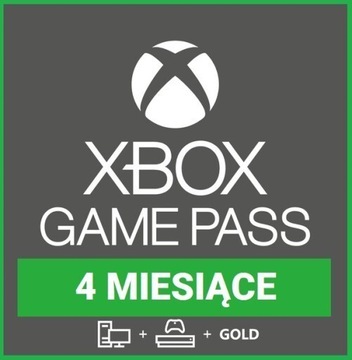 Game pass Ultimate + Xbox live Gold 4 miesiące 