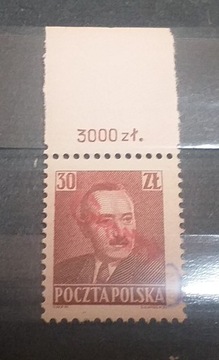 Polska Fi 524** Bierut nadruk Groszy1950