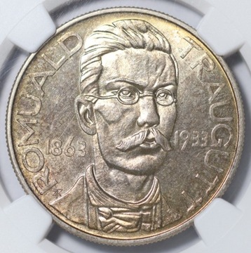 10 ZŁOTYCH 1933 TRAUGUTT NGC MS 62