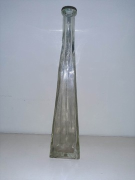 Butelka szklana / wazon o podstawie trójkąta 