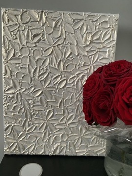 Obraz akrylowy textured art kwiaty 3d