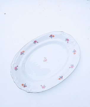 Talerz patera półmisek porcelana złocony vintage