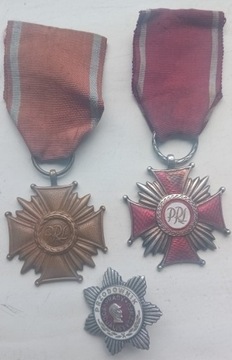 Medale + Odznaka PRL