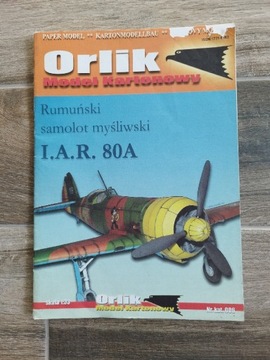 Model kartonowy rumuński samolot myśliwski I.A.R. 