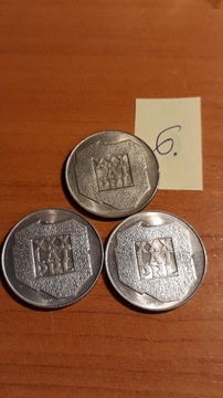 200 zł,- 3 sztuki ,Polska, mapka, 1974 SREBRO 