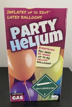Jednorazowa butla z helem na 50 balonów 
