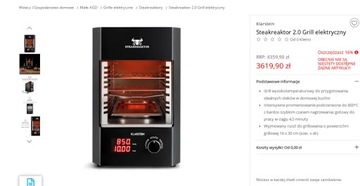 Grill wysokotemperaturowy Steakreaktor 2.0