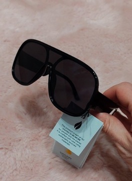 ZIGN okulary przeciwsłoneczne nowe czarne filtr UV
