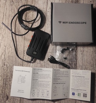 endoskop 4mm wifi SPRAWDZONY F300 Android 2m