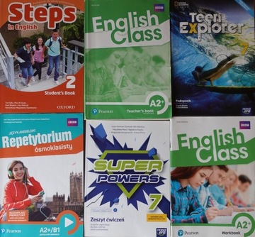 Język angielski, książka ,ćwiczenia, materiały