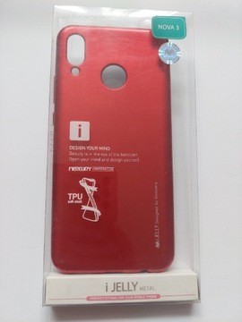 Etui Huawei Nova 3 czerwone