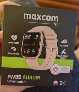 Smartwatch maxcom fit FW35 Aurum złoty 