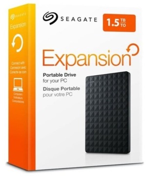 Dysk SEAGATE Expansion Portable 1.5TB HDD Czarny