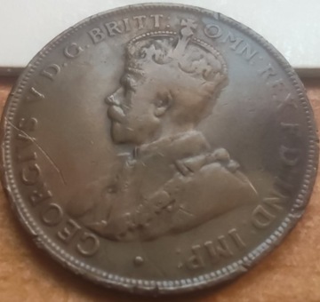 One Penny 1922 Australia Jerzy V
