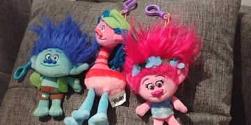 3 maskotki zawieszki Trolls