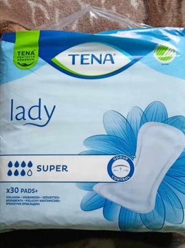  Podpaski anatomiczne Tena lady super 30 sztuk