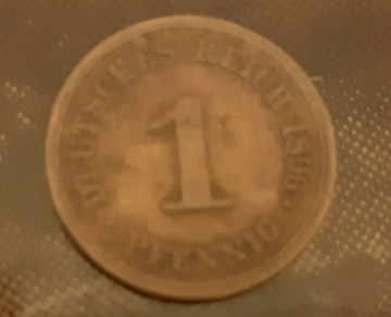 Moneta 1 Fenning z roku 1896