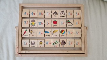 Alfabet drewniany dla dzieci