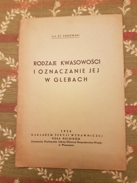 Rodzaje kwasowosci i oznaczanie jej w glebach.