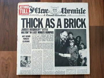 Jethro Tull Thick As A Brick, UK, 2nd PRESS