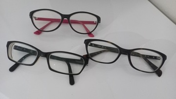 3 pary okulary korekcyjne -4.75 stan idealny