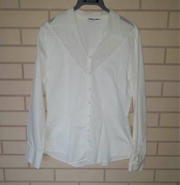 Biała koszula włoska vintage retro rozmiar 40/42