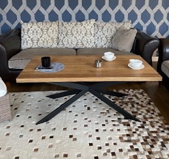 stół kawowy loftowy typu pająk 140x70x55