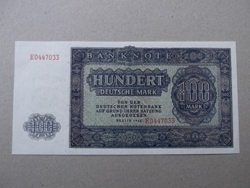 Niemcy NRD 100 marek 1948 ser.E UNC