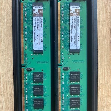 Pamięć KINGSTON KVR667D2N5K2/2G x 2 - 4GB RAM