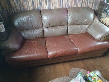 Sofa skorzana do renowacji 