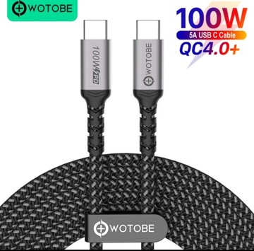 Kabel USB-C PD 100w 5A Wotobe
