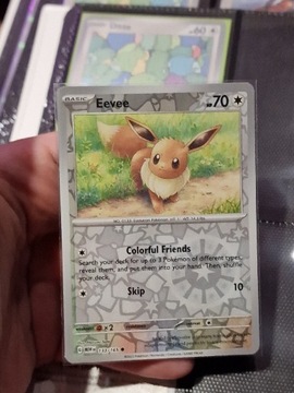 Eevee (133 MEW) karta holo reverse pokemon 151