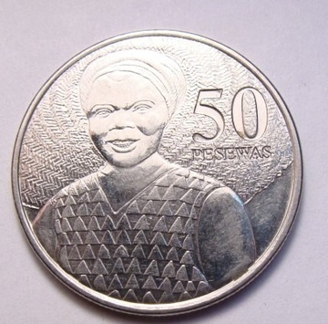 Ghana 50 pesewas 2007 r. POŁYSK MENNICZY!