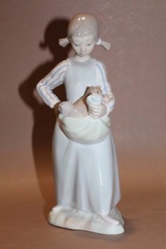 Figurka dziewczynka z kotkami NAO, Lladro