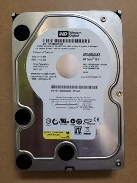 Dysk twardy Western Digital WD5000AAKS 500GB