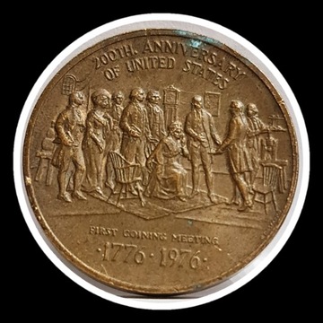 200 Lat Niepodległości USA 1976 MEDAL BRĄZ