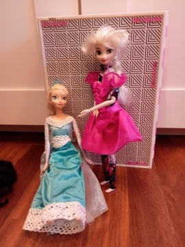 Lalki Barbie Mattel 2012  & Disney w różowej sukni