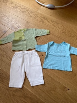 2 koszulki i spodenki niemowlęce 0-3 miesiace