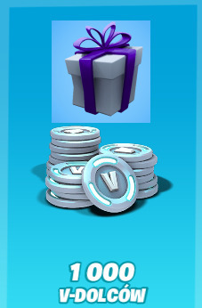 Fortnite: 1000 V-Dolce w postaci giftu.