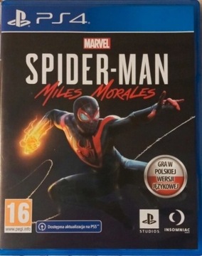 Miles Morales Spider Man PL Gra PS4 konsole PlayStation sony