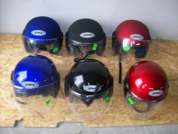 KASK MOTOCYKLOWY OTWARTY SKUTER MOTOR KOLORY