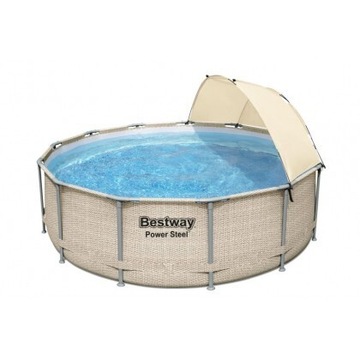 Basen stelażowy Bestway power steel 396