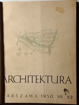 Architektura miesięcznik 1950-54 oprawa 10 n-rów