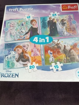 Puzzle Frozen 4in 1