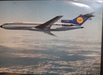 Pocztówka Lufthansa Boeing 727 Europa Jet 