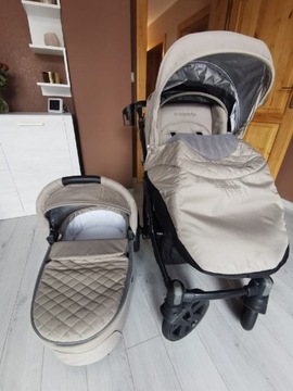 Wózek dziecięcy 2 w 1 BabyDesign beżowy.